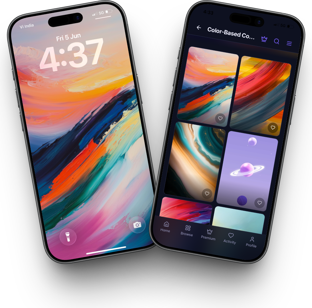 CrestWall Lock and Home screen preview on iPhone